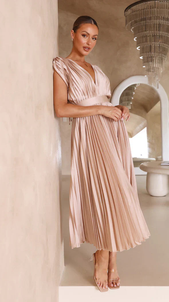 Amélie | Elegante Zijden Jurk voor Tijdloze Vrouwelijkheid
