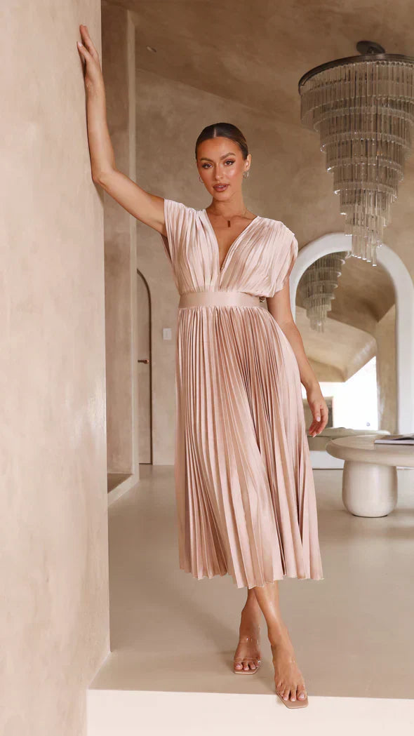 Amélie | Elegante Zijden Jurk voor Tijdloze Vrouwelijkheid