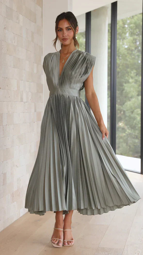 Amélie | Elegante Zijden Jurk voor Tijdloze Vrouwelijkheid