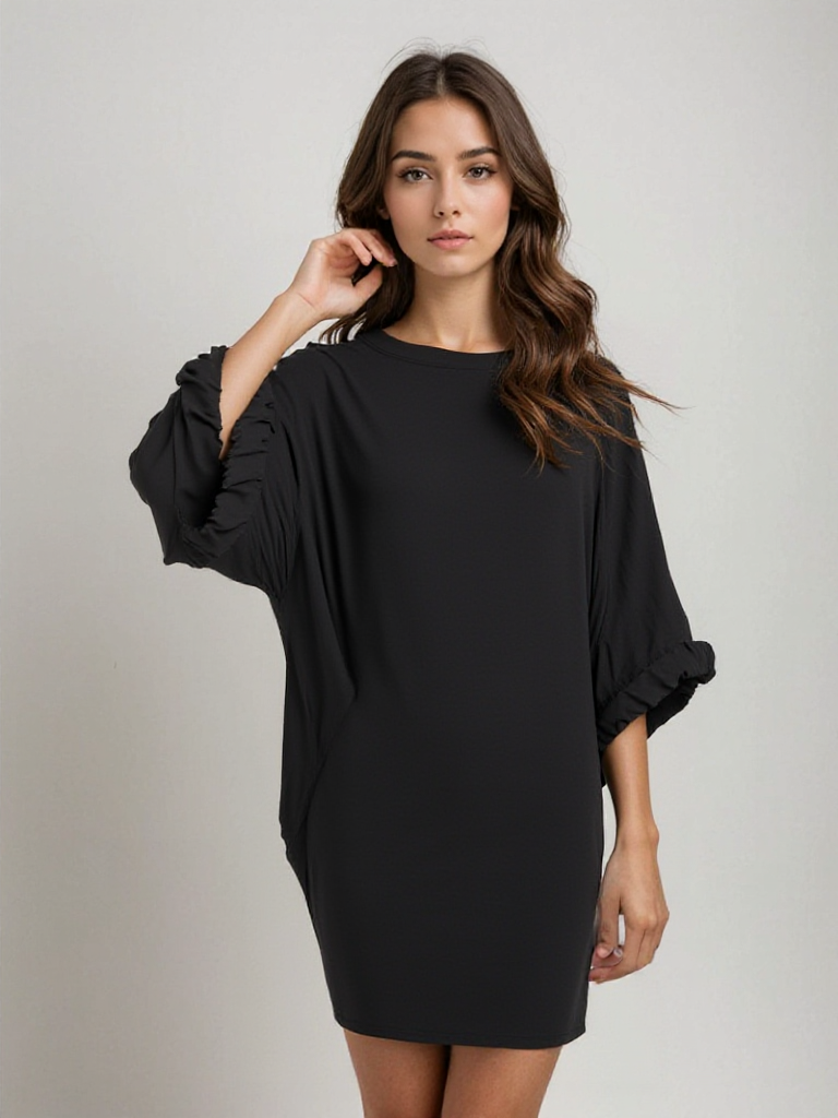 Solena | Luchtige Oversized Jurk met Zakdetails