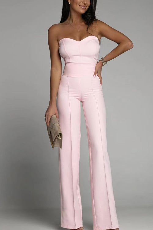 Elaris | Strapless Jumpsuit met Hoge Taille en Elegante Snit