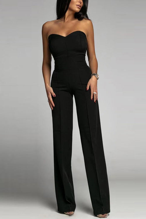 Elaris | Strapless Jumpsuit met Hoge Taille en Elegante Snit