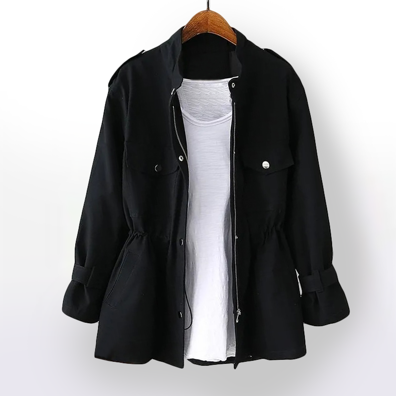 Casual trenchcoat voor dames van luxe katoenmix | Stijlvol en veelzijdig