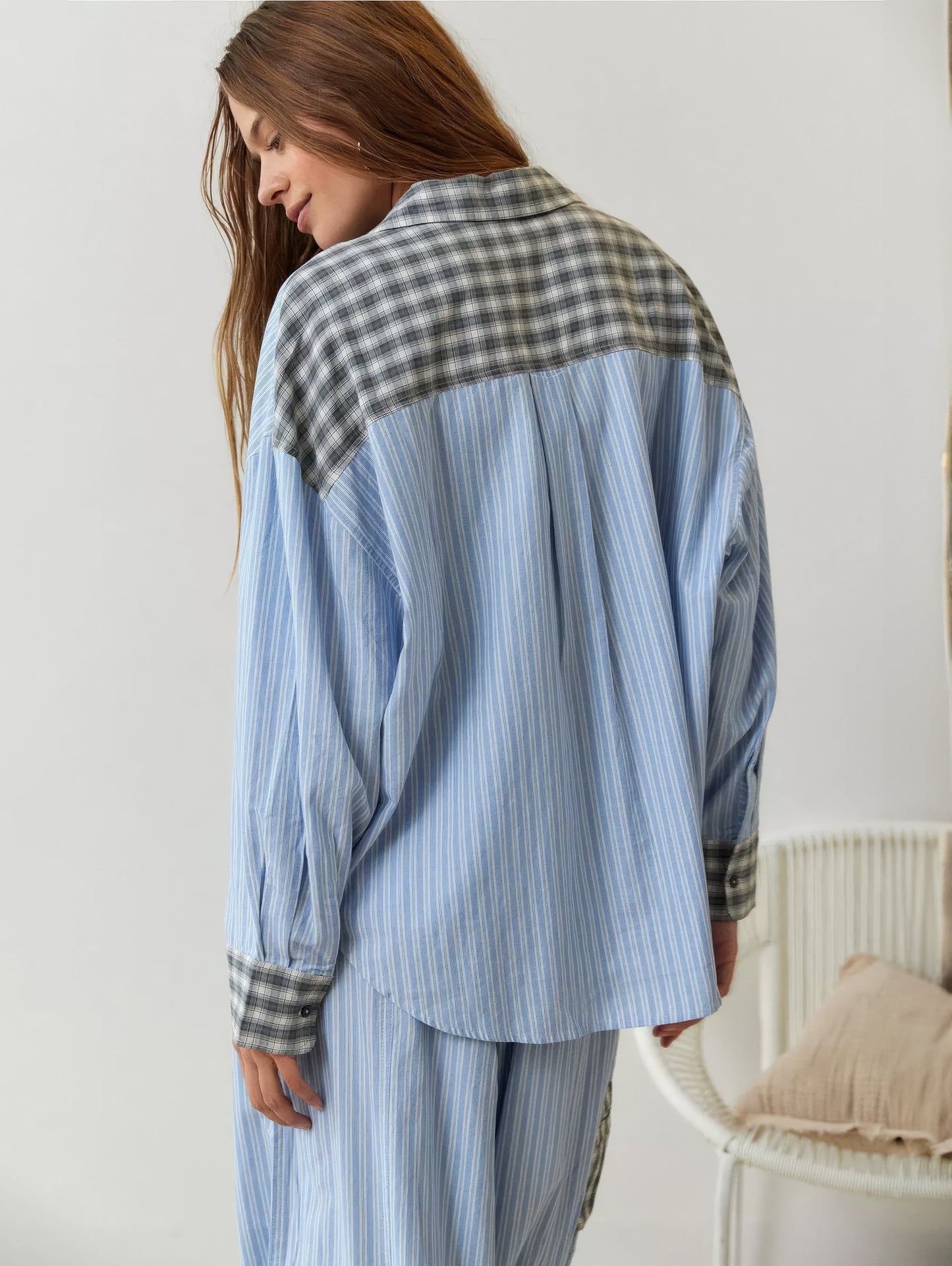 Camilla | Losvallende geruite pyjamaset in casual-chique stijl