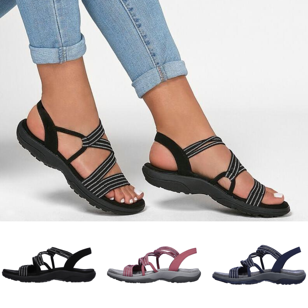 Aluna | Elegante Zomersandalen met Kruisbandontwerp
