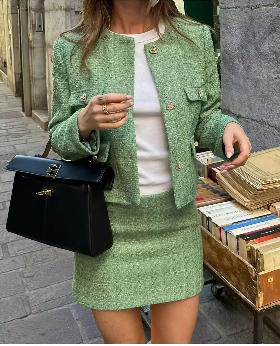 SABRA | Vintage Tweedelige Set met Tijdloze Flair