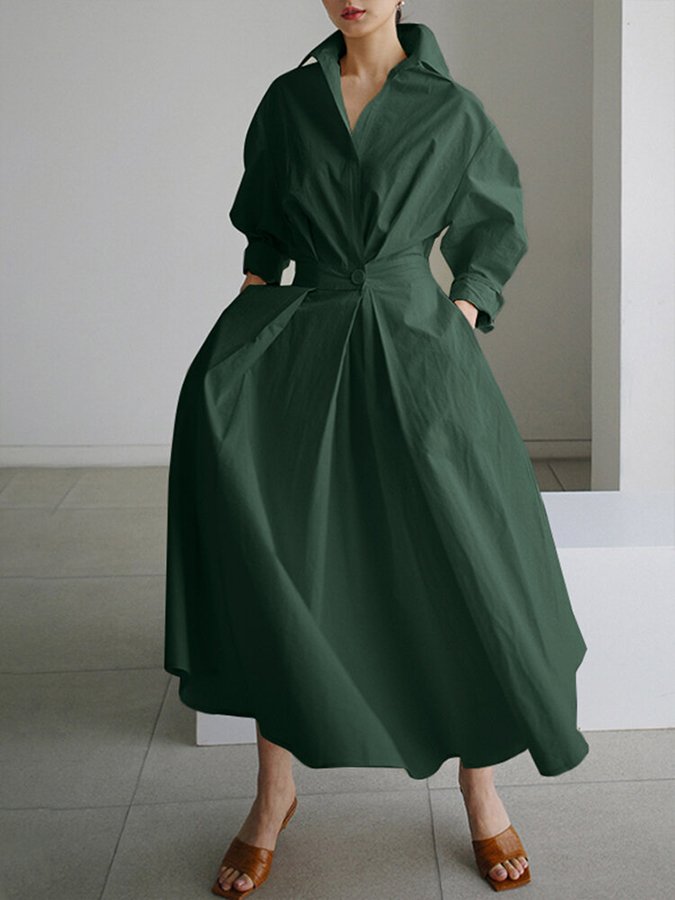 Eline | Zomerjurk in Maxi-Lengte met Vintage Halslijn
