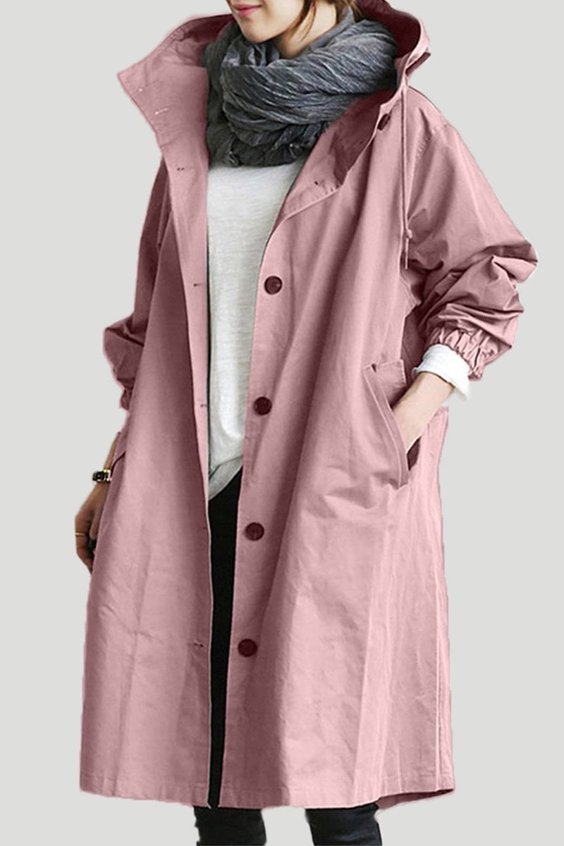 Waterdichte dames trenchcoat met capuchon | Stijlvolle tussenjas voor lente en herfst