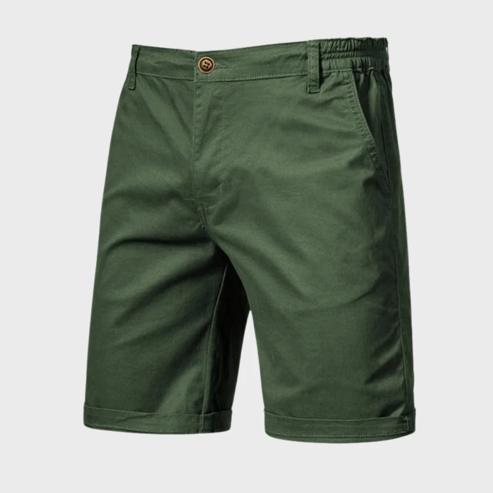 CAEDEN | Heren Chino Short – Casual Katoenen Korte Broek met Elastische Taille