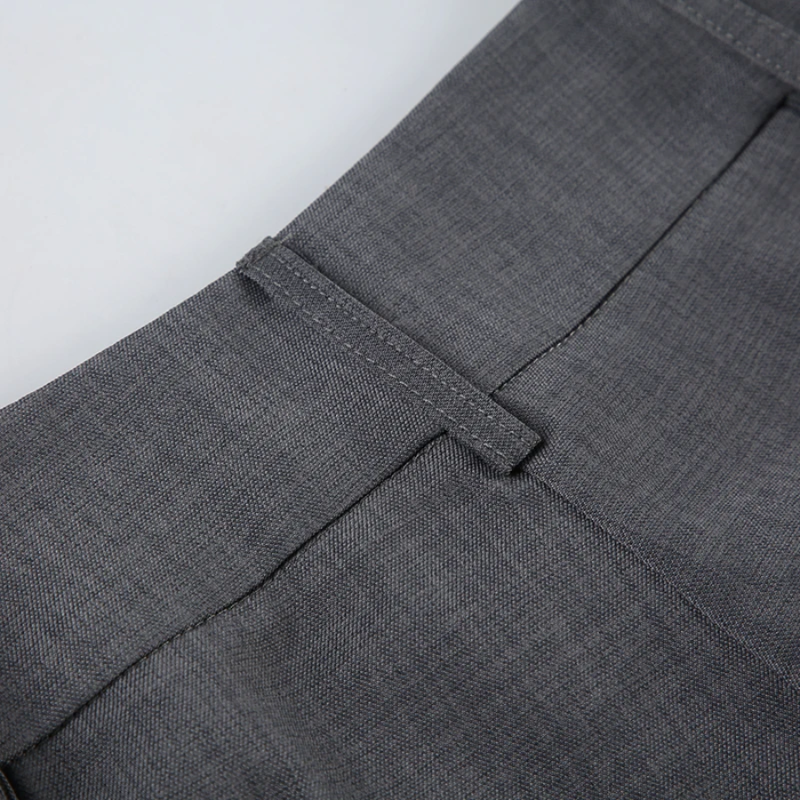 LORENTE | Hoog uitgesneden Elegante Broek met Uitlopende Pijpen