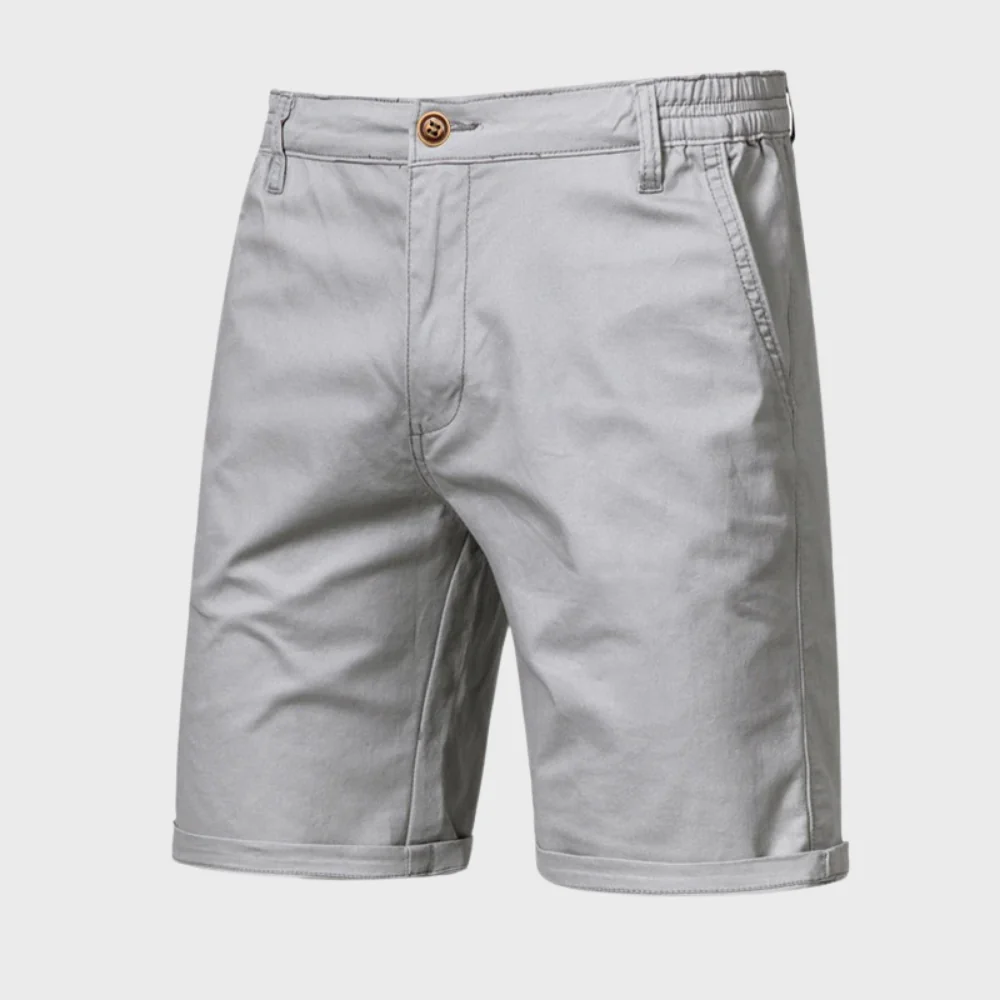 CAEDEN | Heren Chino Short – Casual Katoenen Korte Broek met Elastische Taille
