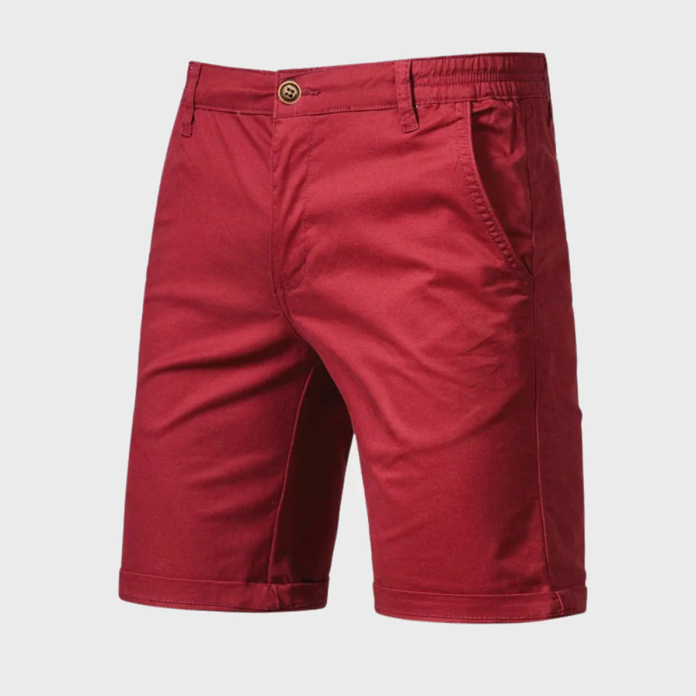 CAEDEN | Heren Chino Short – Casual Katoenen Korte Broek met Elastische Taille