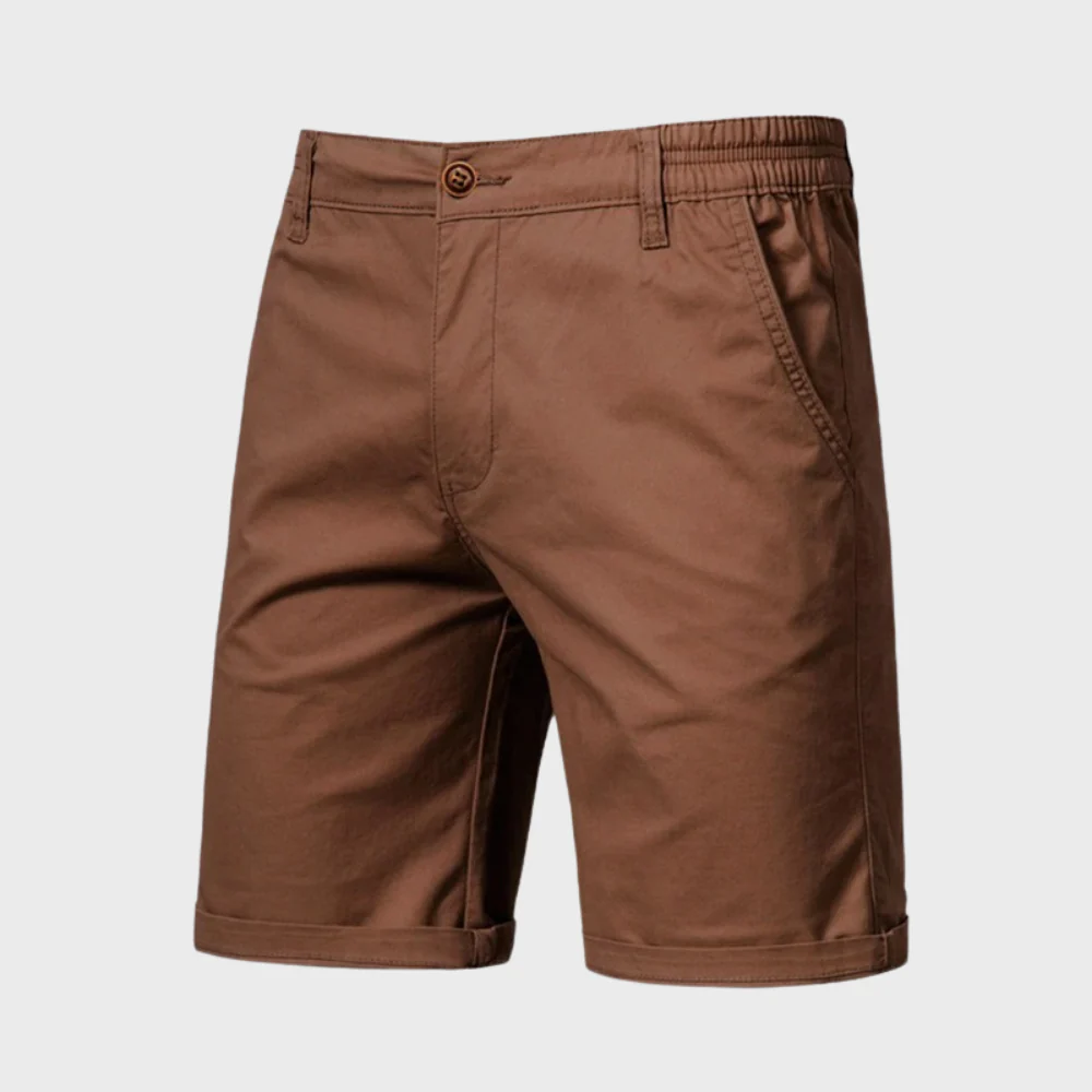 CAEDEN | Heren Chino Short – Casual Katoenen Korte Broek met Elastische Taille