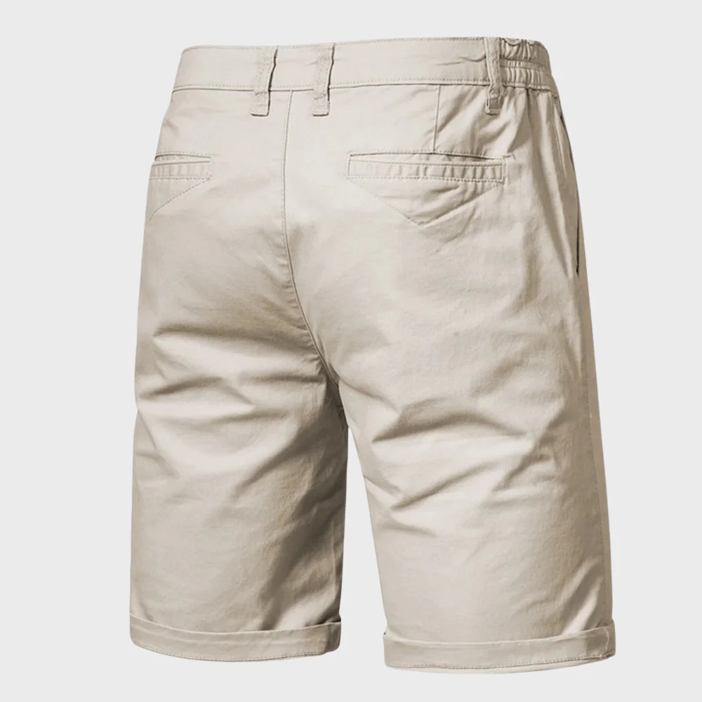 CAEDEN | Heren Chino Short – Casual Katoenen Korte Broek met Elastische Taille