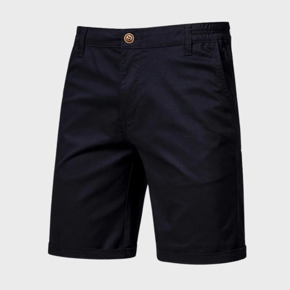 CAEDEN | Heren Chino Short – Casual Katoenen Korte Broek met Elastische Taille