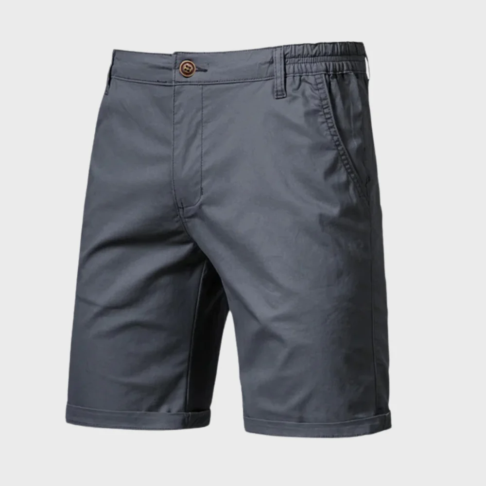 CAEDEN | Heren Chino Short – Casual Katoenen Korte Broek met Elastische Taille