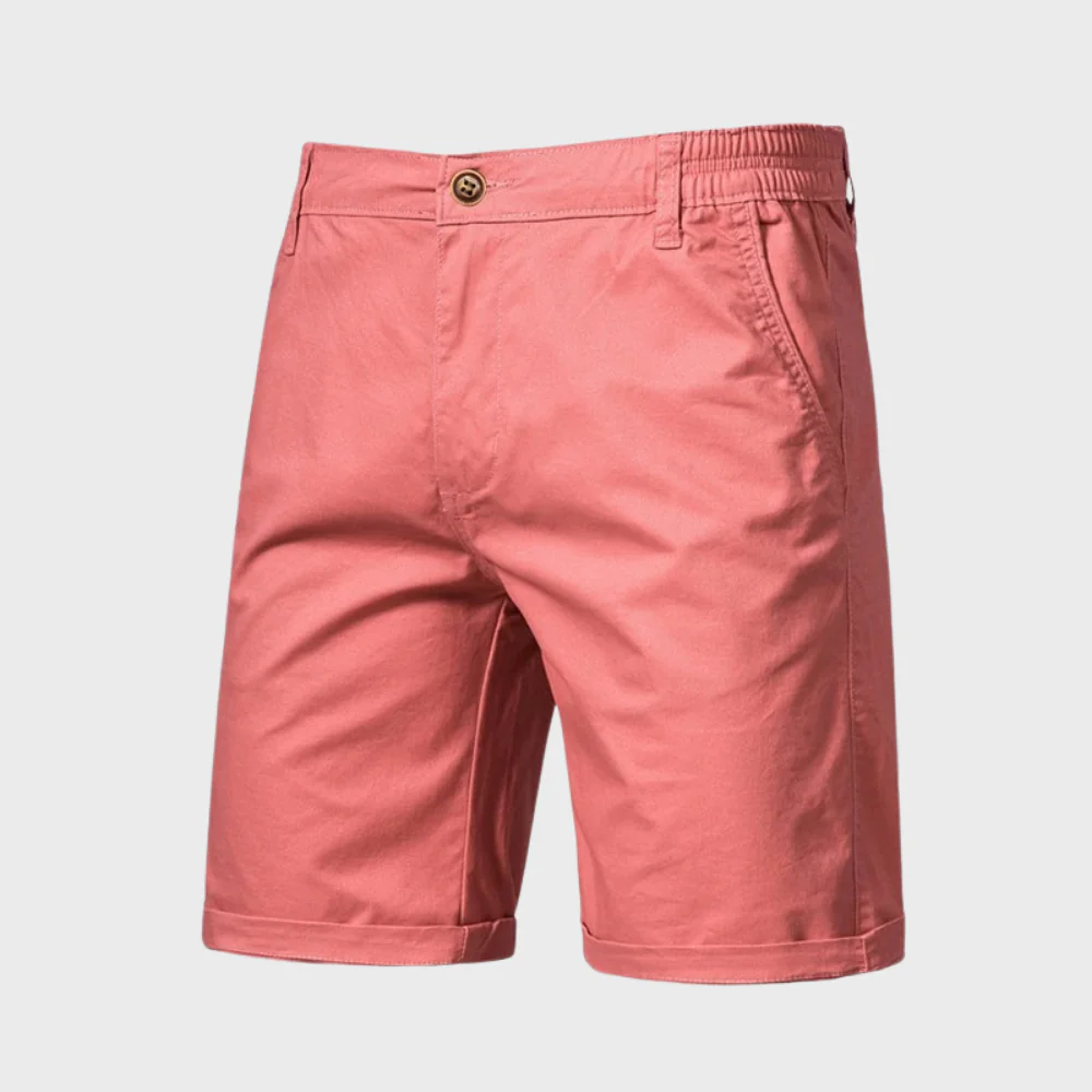 CAEDEN | Heren Chino Short – Casual Katoenen Korte Broek met Elastische Taille