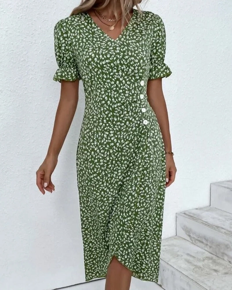 Leda – Tijdloze Zomerjurk met Elegante Pasvorm