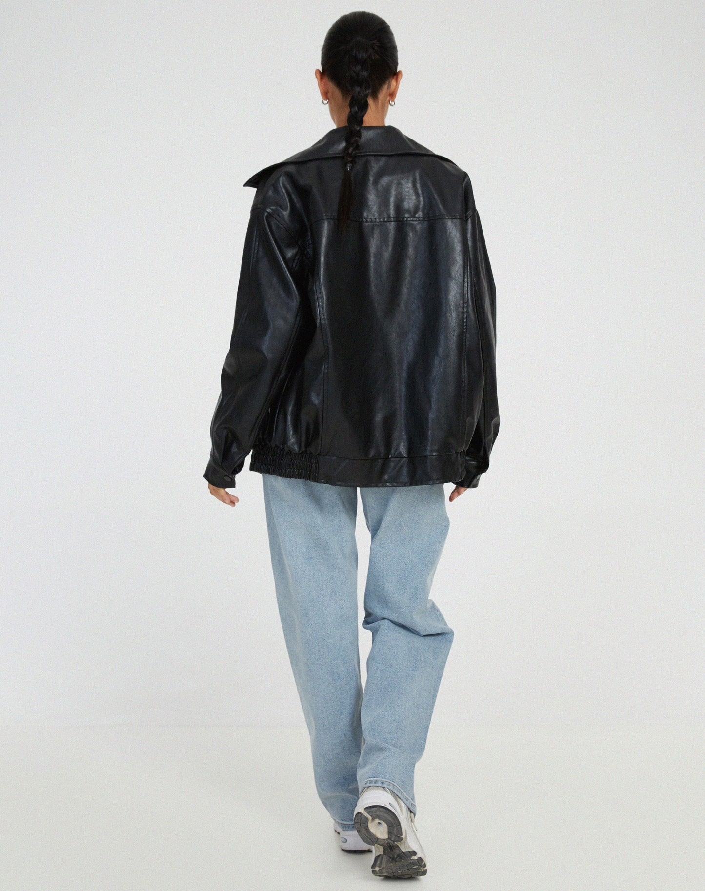 Noor | Oversized Leren Zomerjas Voor Dames