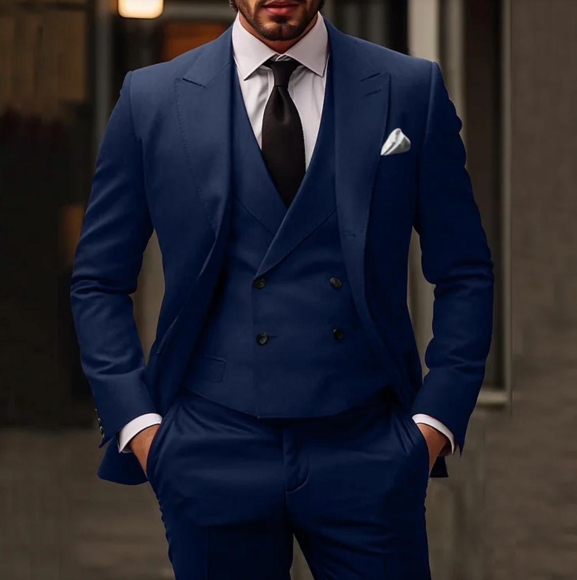 SEBASTIEN | 3-delig Slim-Fit Herenpak: Blazer, Gilet en Pantalon
