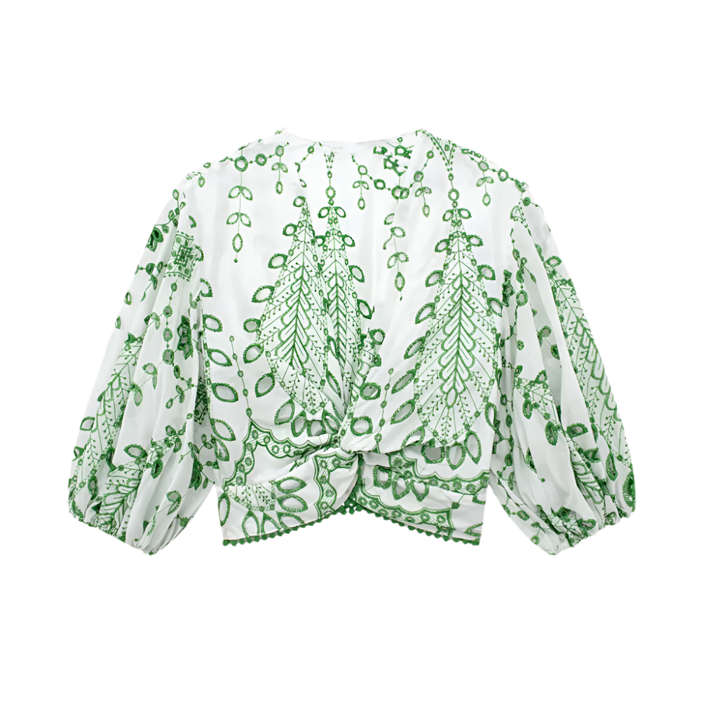 LUMI | Luchtige co-ord set met geborduurde details