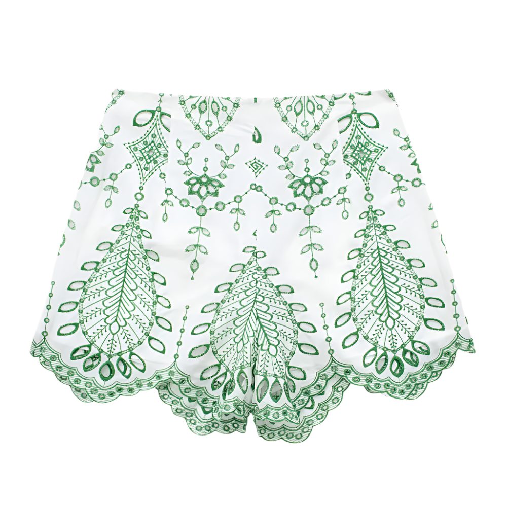 LUMI | Luchtige co-ord set met geborduurde details