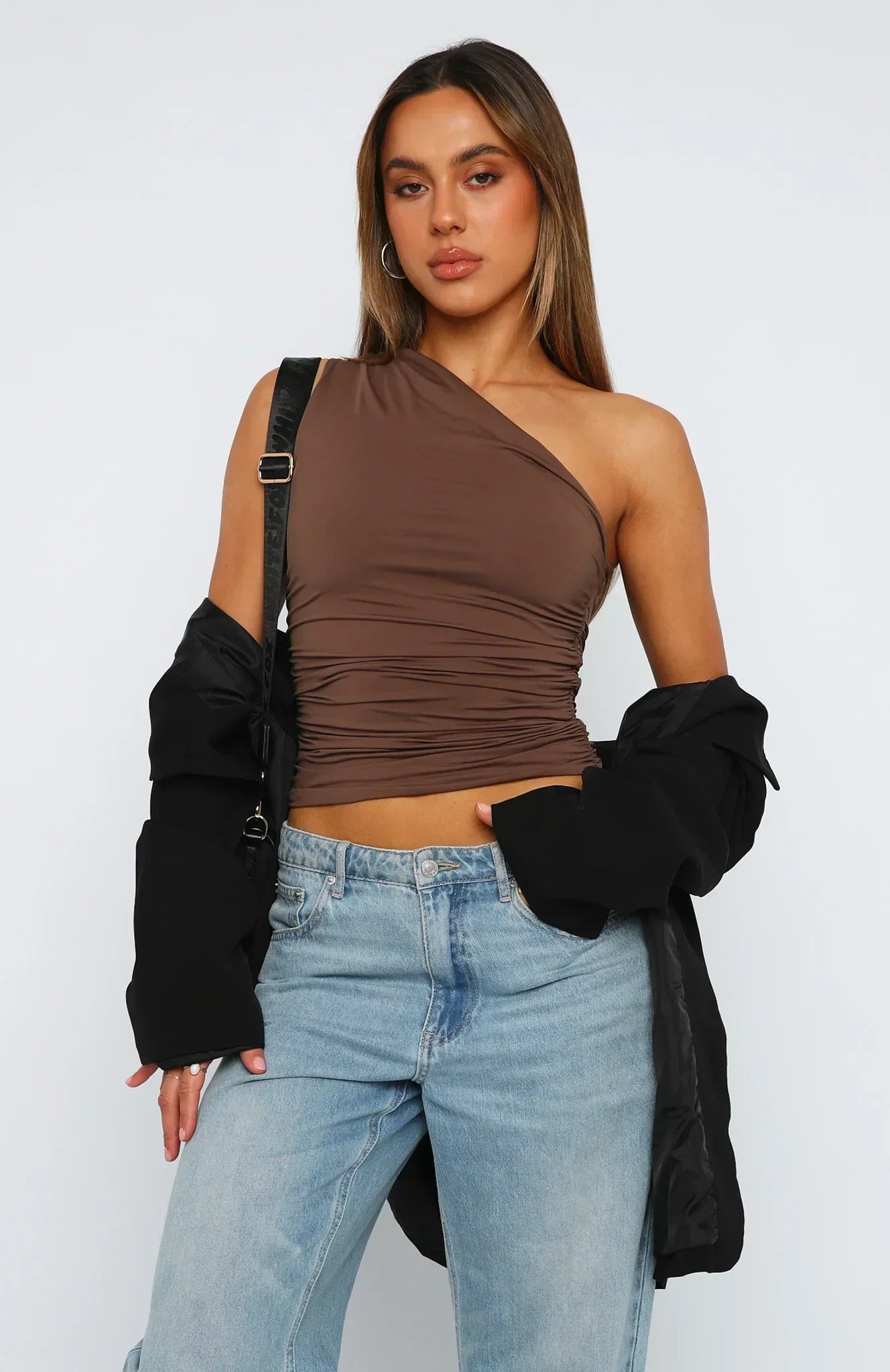 Saphira | Gedraaide One-Shoulder Top in Elegant Design
