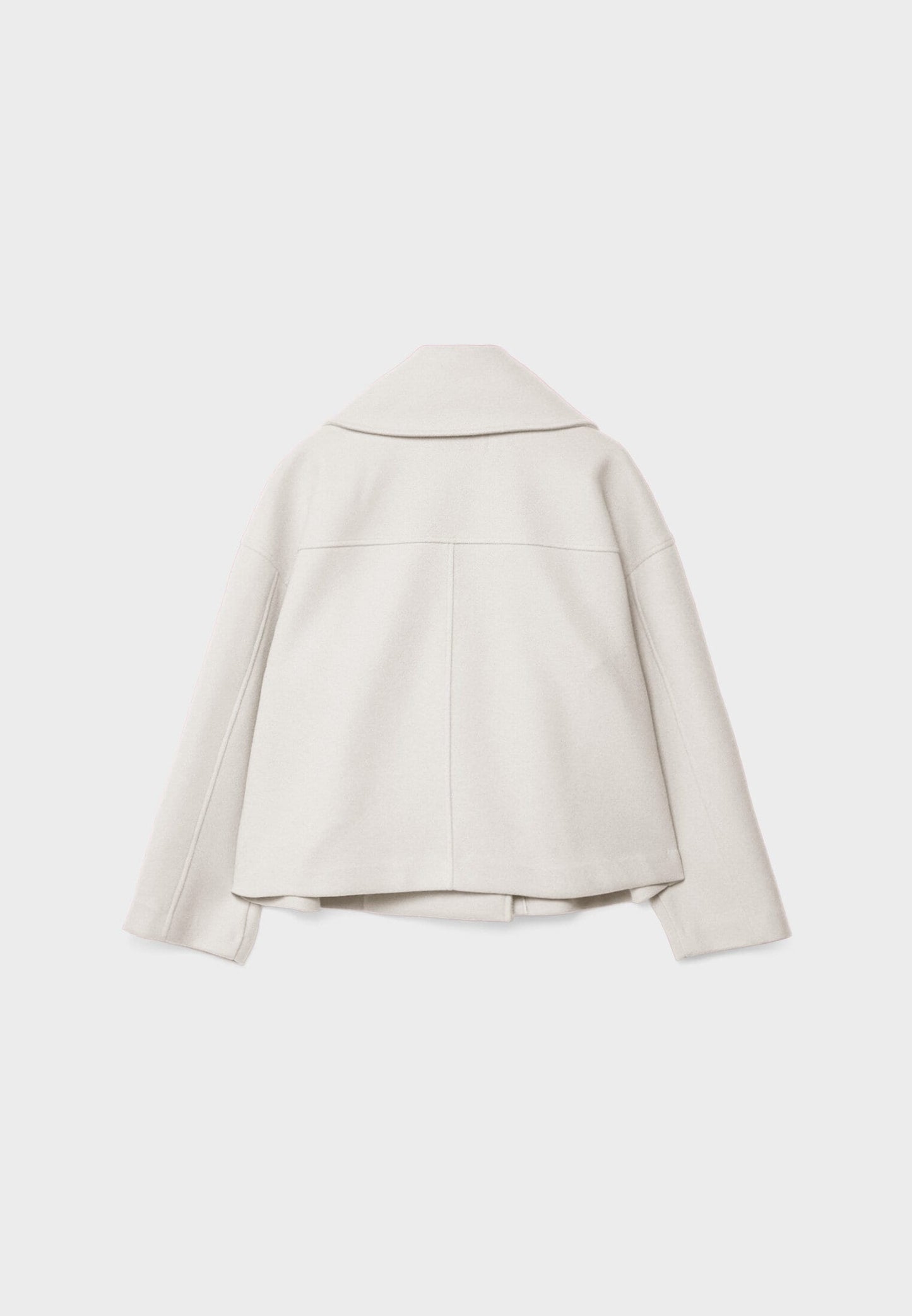 Chique korte damesjas met dubbele knopen | Cropped double-breasted mantel