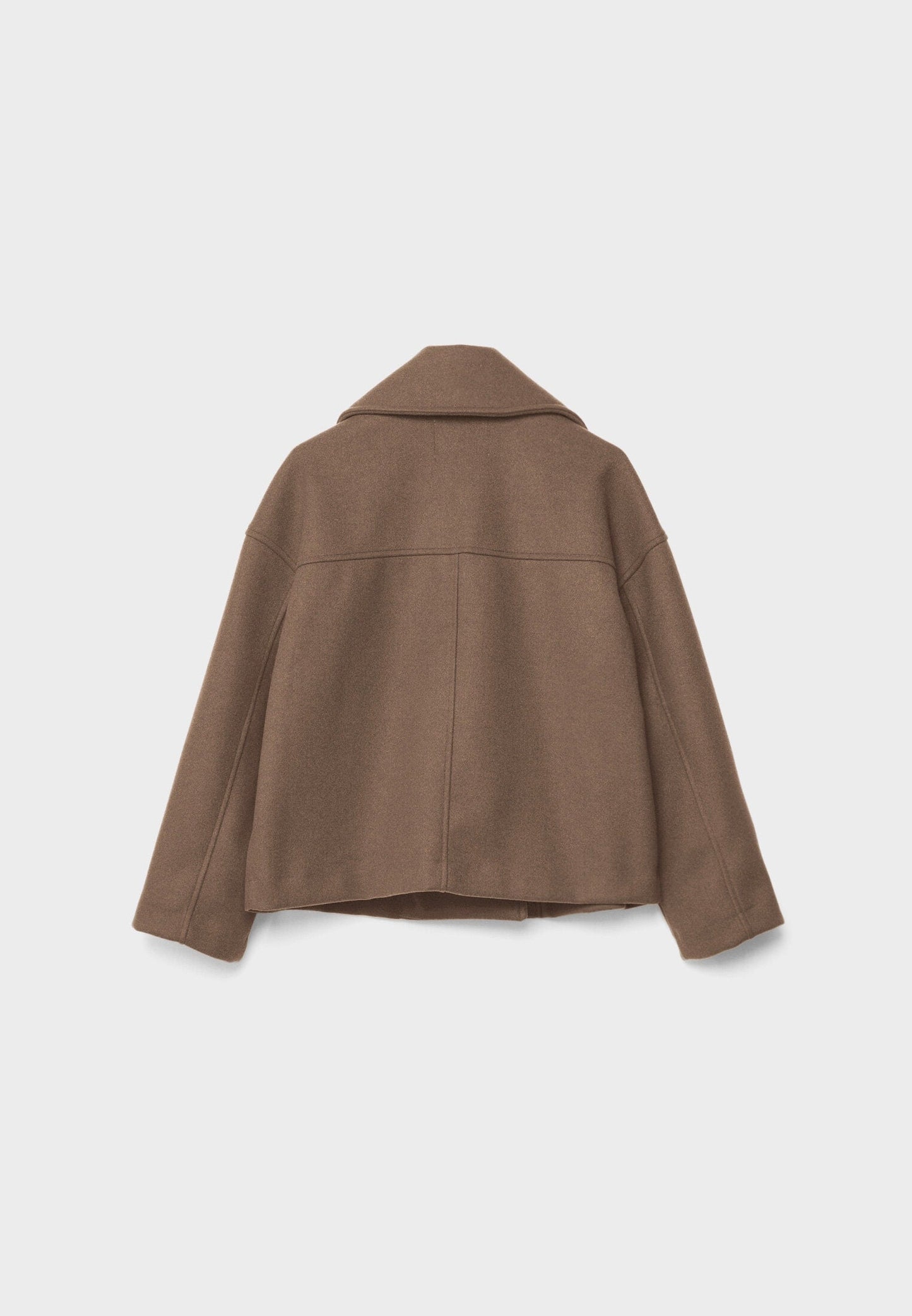 Chique korte damesjas met dubbele knopen | Cropped double-breasted mantel
