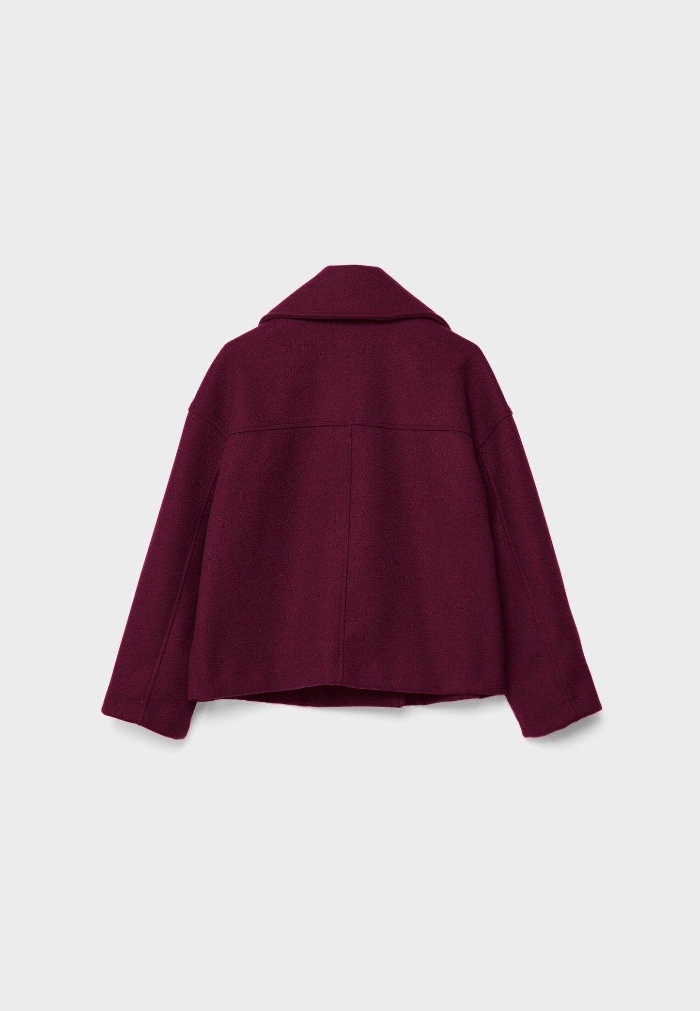 Chique korte damesjas met dubbele knopen | Cropped double-breasted mantel