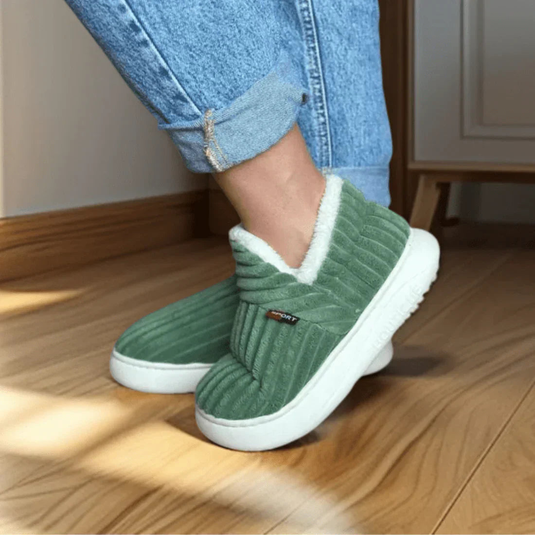 Coco Dames Slippers | Zacht Sherpa Fleece, Antislip Rubberen Zool 7
