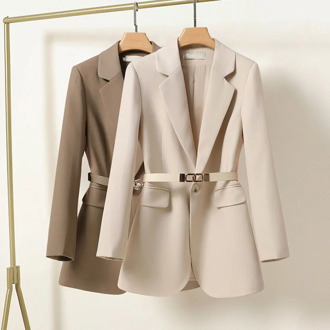 ORLÉA | Damesblazer met ceintuur – Getailleerd model met reverskraag