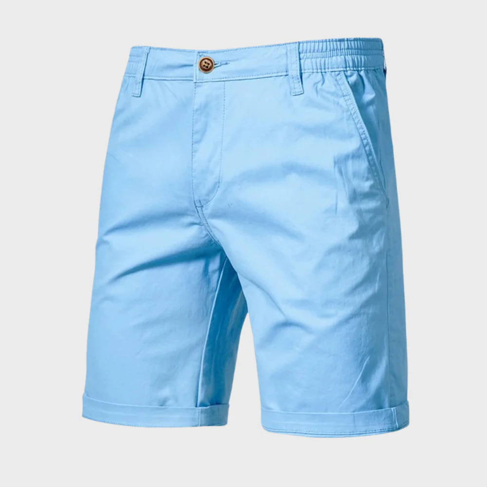 CAEDEN | Heren Chino Short – Casual Katoenen Korte Broek met Elastische Taille