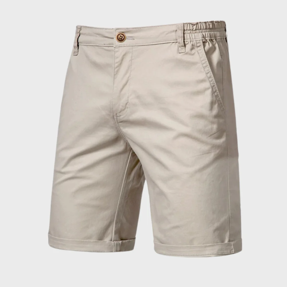 CAEDEN | Heren Chino Short – Casual Katoenen Korte Broek met Elastische Taille
