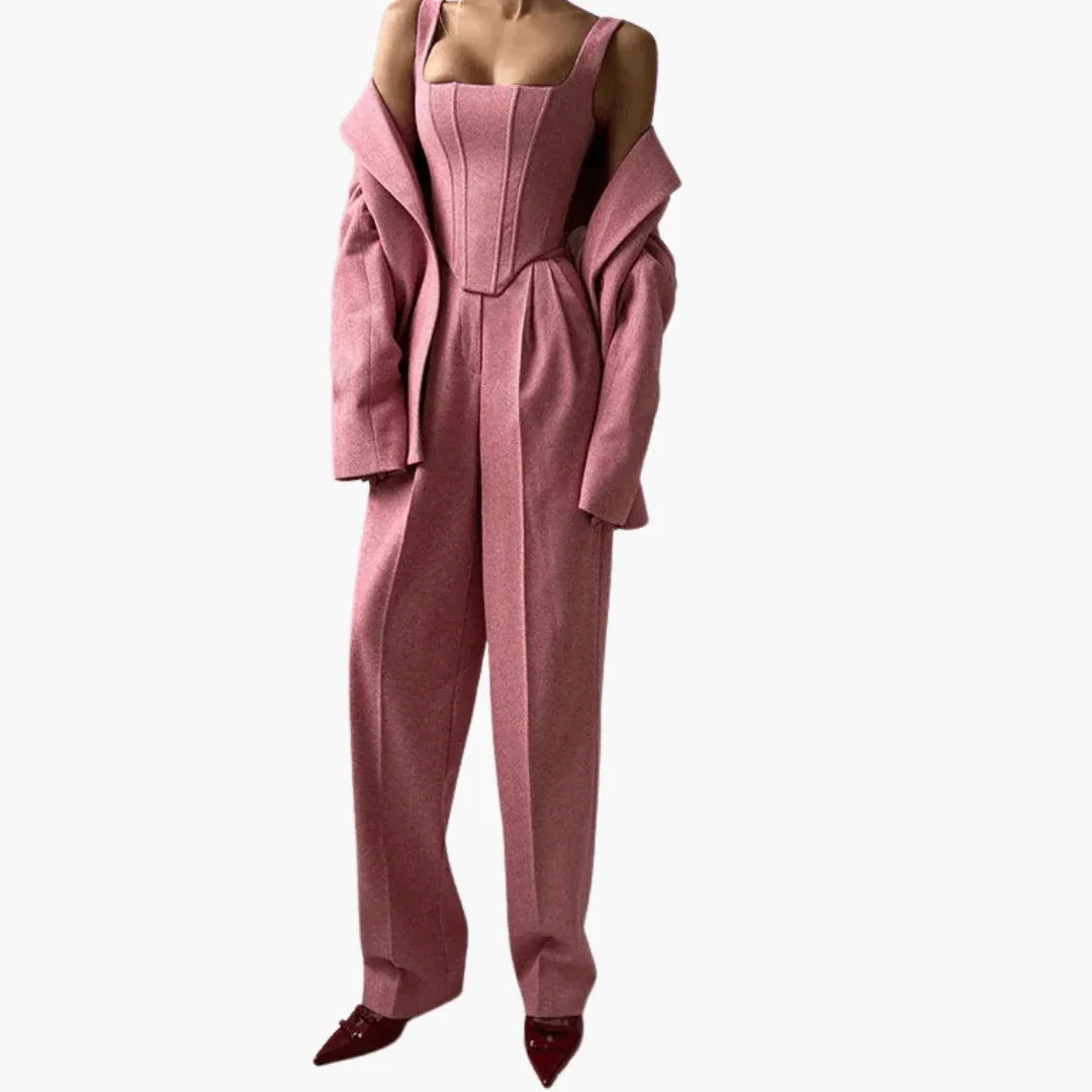 Diana Zwart Dames Pak | Elegant 2 Delig, Tailored Fit 8