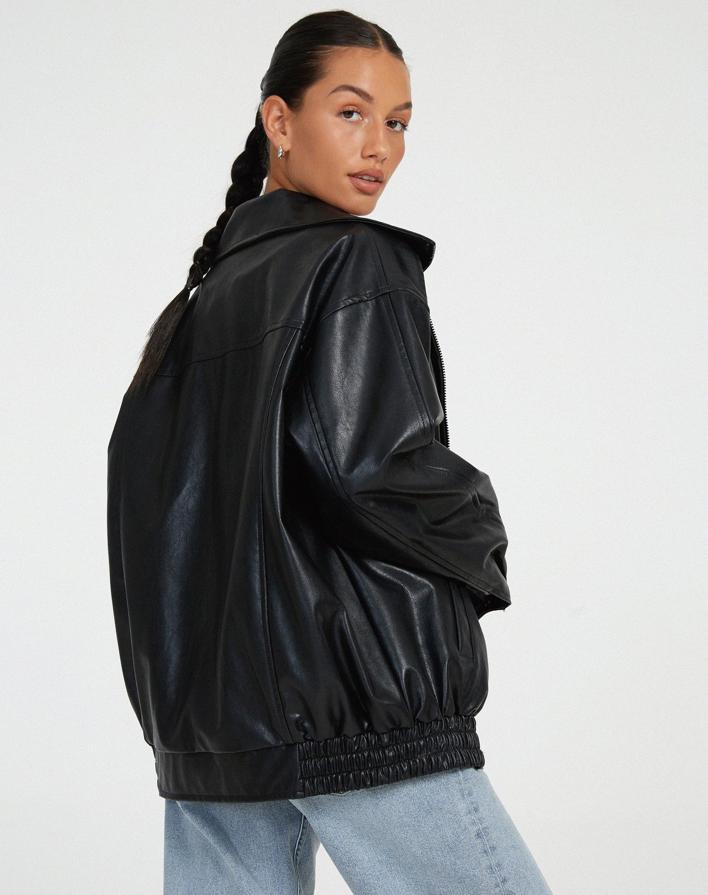 Noor | Oversized Leren Zomerjas Voor Dames