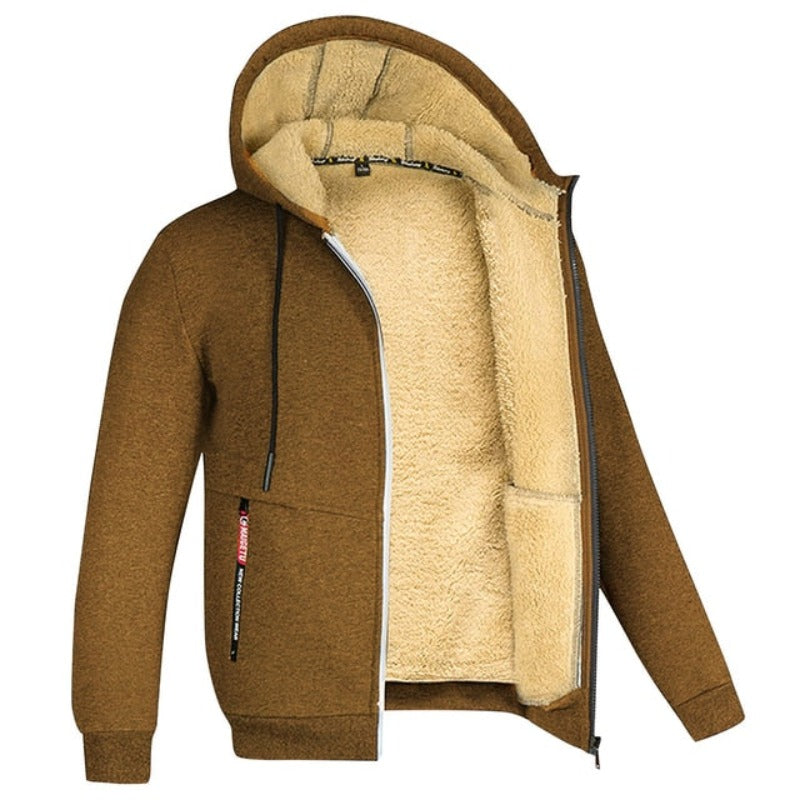 Elan Heren Wintervest | Gebreid Met Wolvoering, Moderne Pasvorm 8