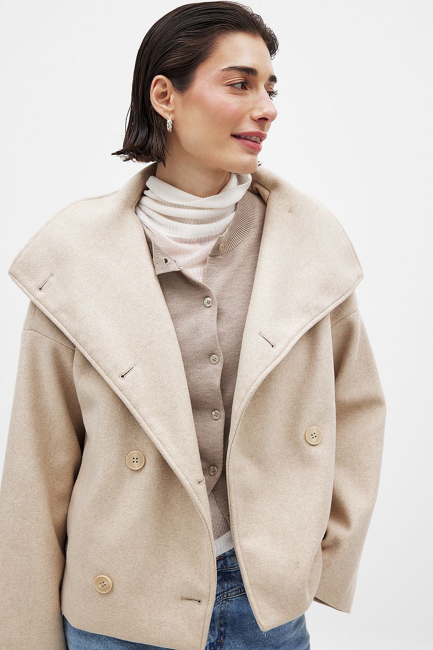 Eline Dames Winterjas | Zachte Wolblend, Oversized Stijl 8
