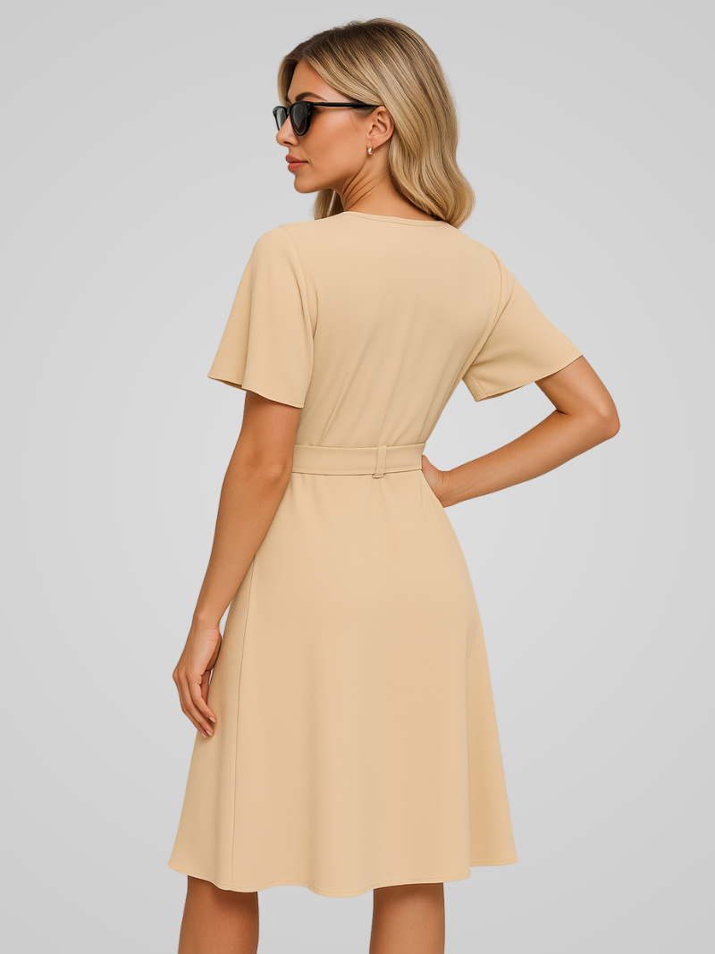 Noa | Elegante Zomerjurk met V-hals Voor Dames