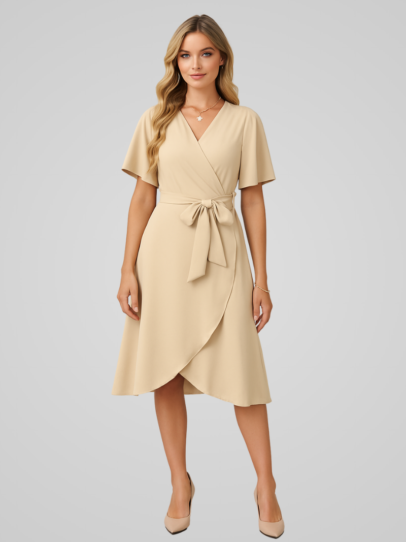 Noa | Elegante Zomerjurk met V-hals Voor Dames