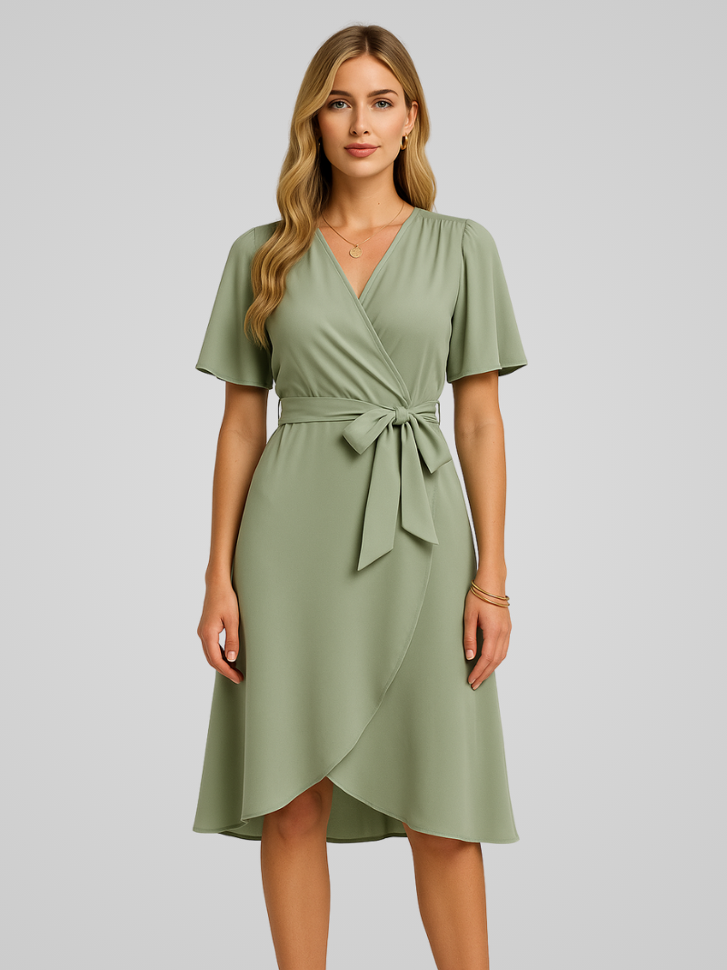Noa | Elegante Zomerjurk met V-hals Voor Dames