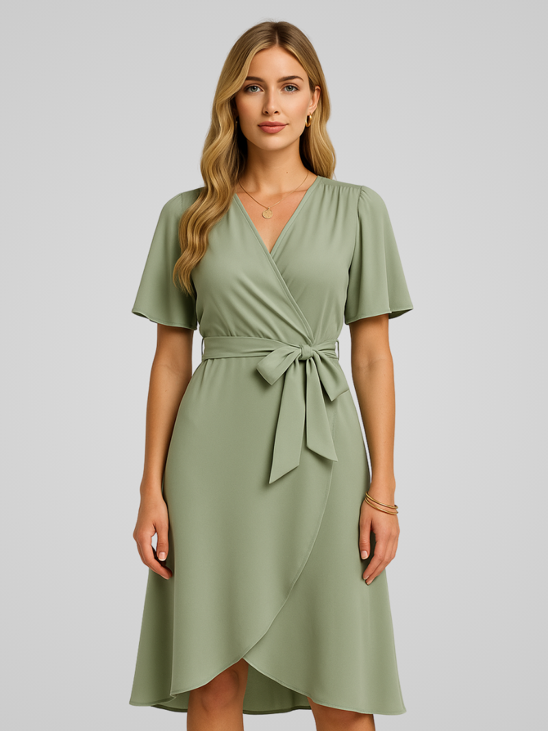 Noa | Elegante Zomerjurk met V-hals Voor Dames