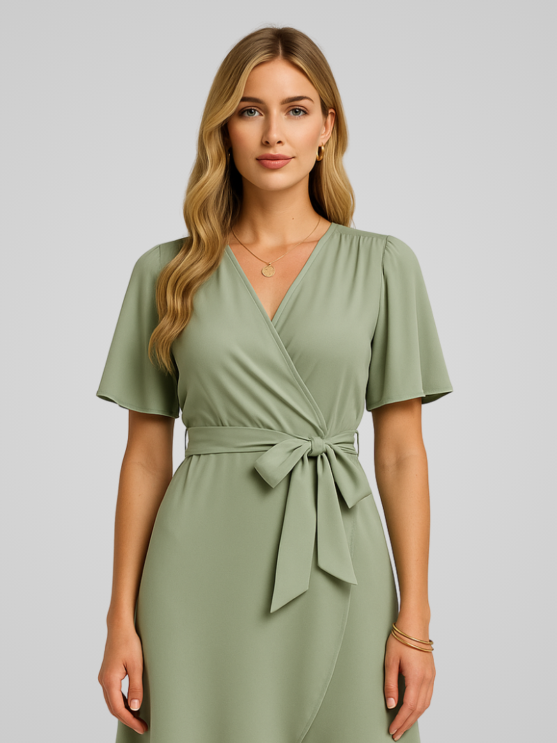 Noa | Elegante Zomerjurk met V-hals Voor Dames