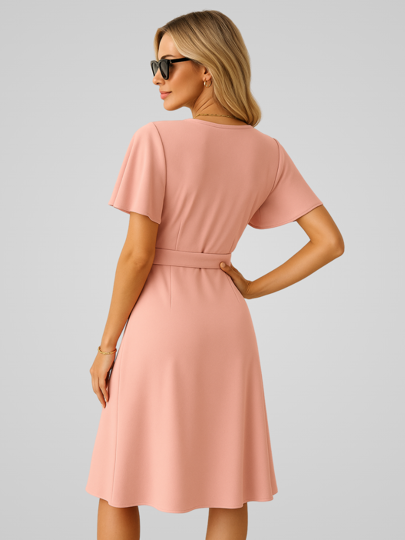 Noa | Elegante Zomerjurk met V-hals Voor Dames