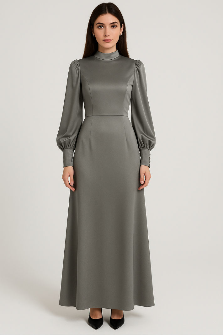 Maëlle | Geplisseerde Maxi Jurk met Elegante Flair