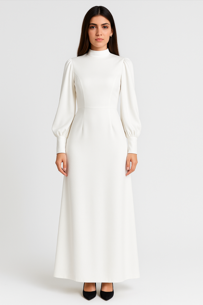 Maëlle | Geplisseerde Maxi Jurk met Elegante Flair