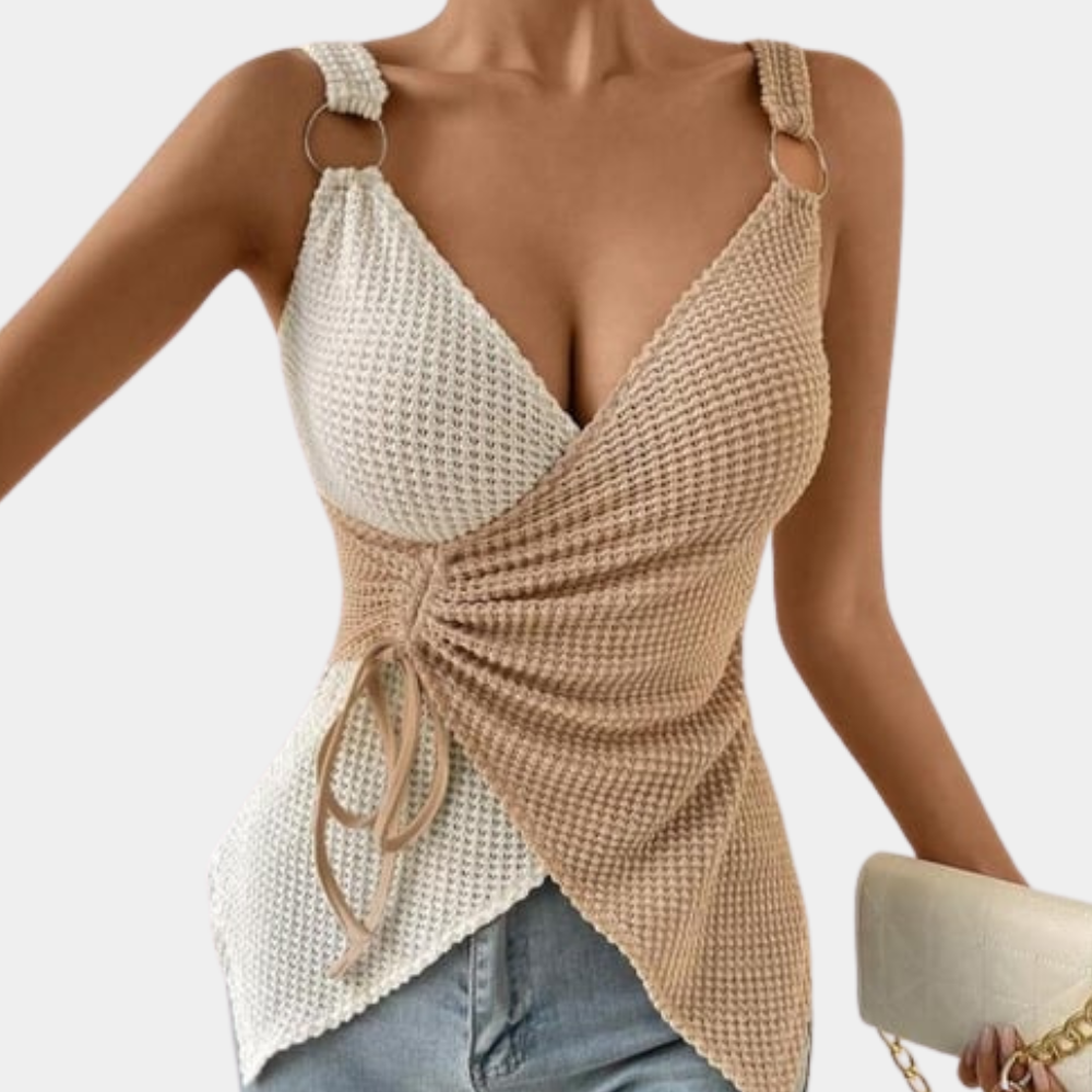 ELODIA | Mouwloze Top met Tijdloos Design