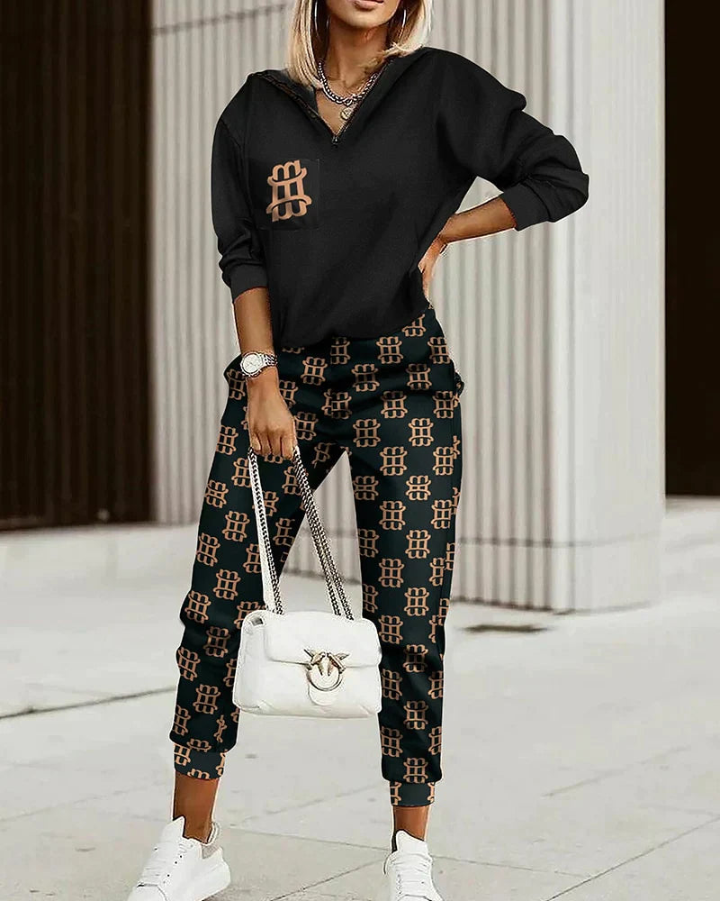 Ravella | Monogram Co-ord Joggingpak voor Dames