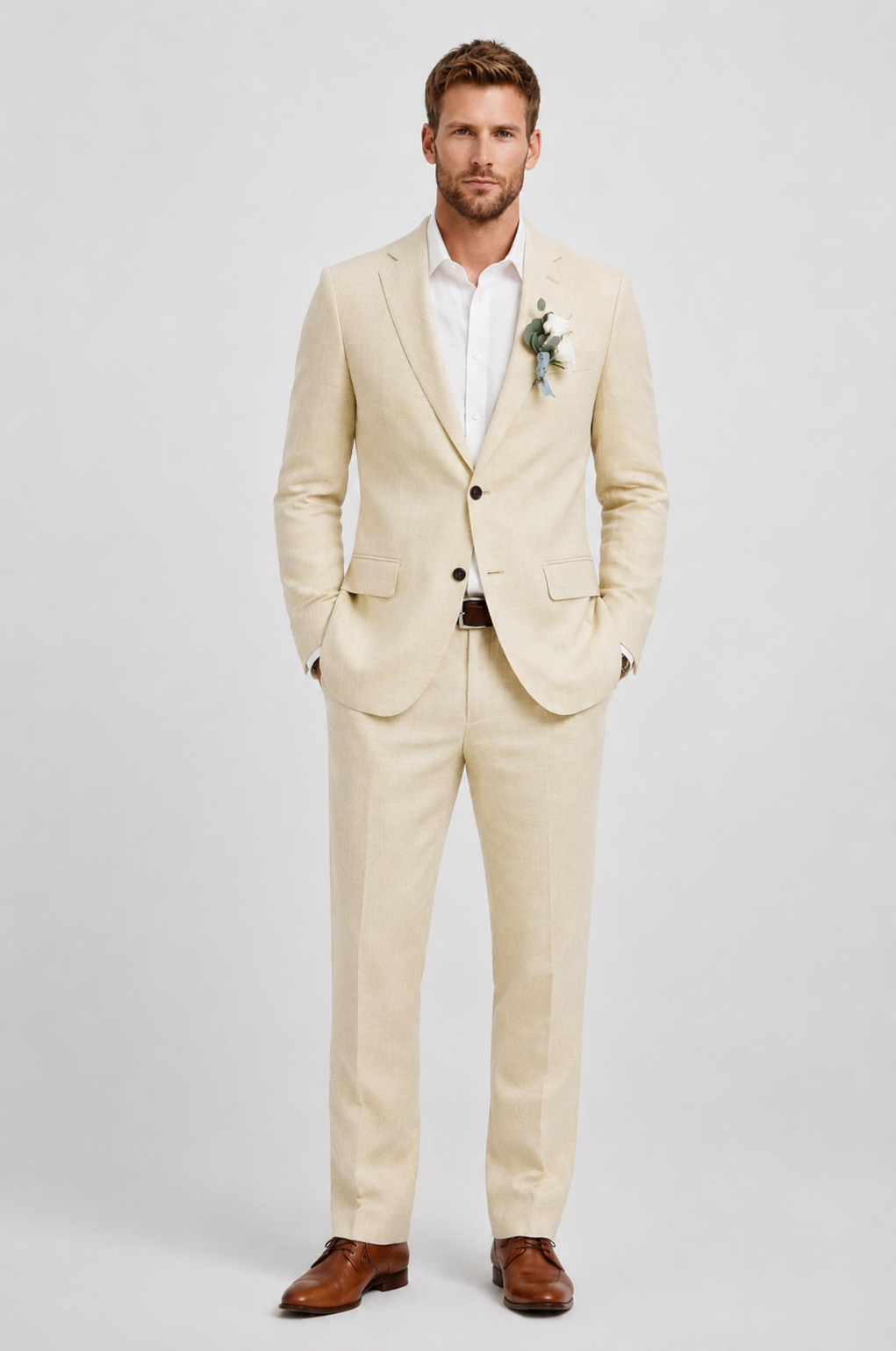 Hector Heren Slim Fit Pak | Elegant Trouwpak Man, Luxe Materialen 4