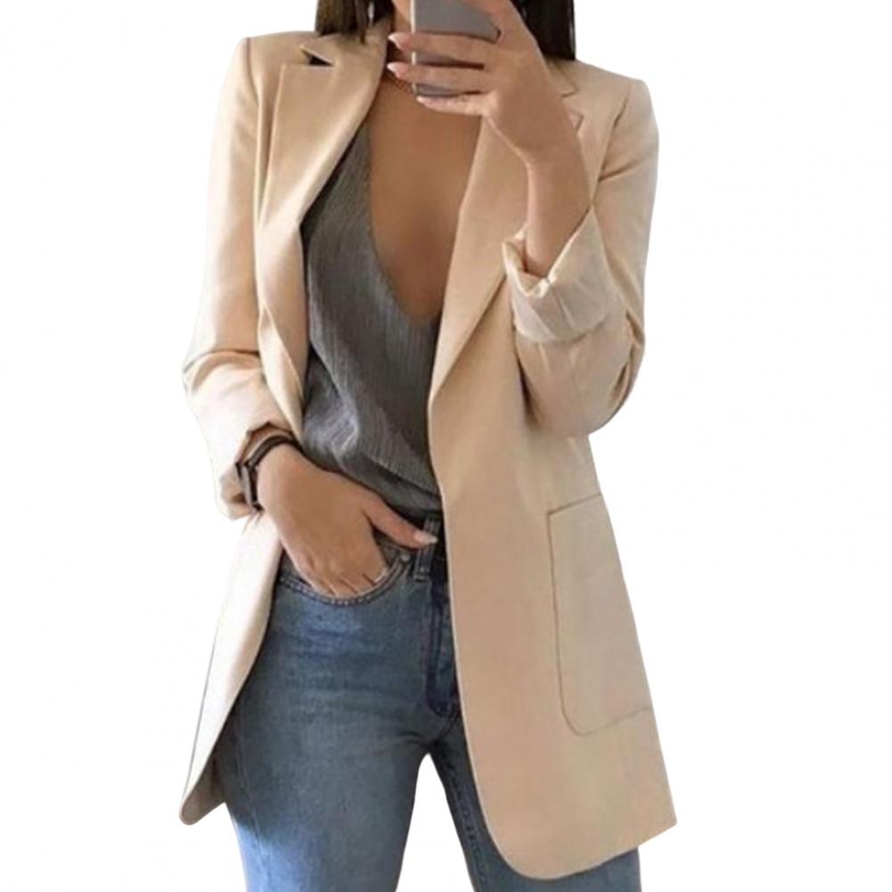 Helle Dames Blazer | Lange Snit, Elegante Stijl 7